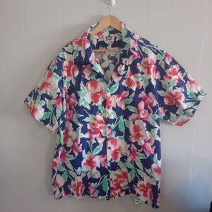 Men's Hilo Hattie Hawaiian Print Shirt Size 3XL